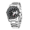 Harwish Mens Automatic Mechanical Watch With Date Luxury Stainless Steel Band Self Winding Wrist Watch Silver Hw340