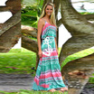 Womens V-Neck Maxi Dress