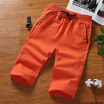 Damaizhang Brand Hot Sale Summer Men Shorts Straught Knee Lentgh Cargo Pants Solid Color Casual Short Pants