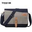 Troop shoulder bag canvas fashion casual shoulder Messenger bag backpack mens shoulder bag mens tide mens bag blue