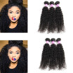 Glary Indian Human Hair 100 Unprocessed Virgin Human Hair Kinky Curly Wholesale Hair Bundles Natural Black Color 3 Bundles