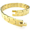 Hpolw Mens Gold Stainless Steel Lobster Clasps Bracelet&Classic Link Wrist Geometry beautiful in colors Bracelet