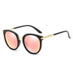 SHAUNA forever classic Polarized Women Round Sunglasses Vintage Women Mirror Coating Reflective Lens Glasses UV400