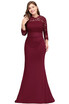 Evening Long Prom Dress Formal Party Gown Bridesmaid Lace Mermaid Plus Size Dress