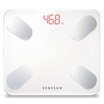 SENSSUN intelligent body fat scale home electronic weight health scale accurate weighing Bluetooth APP body data monitoring IF1213B fluorescent white