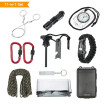 TOMSHOO 11 in 1 Outdoor Multi-Purpose Emergency Equipment First Aid Survival Gear Tool Kits Set for Outdoor Travel