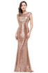 Evening Long Prom Dress Formal Party Bridesmaid Gown Mermaid Sequined Pageant Dresses