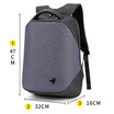 USB Charging Shoulder Backpack Stereo Digital Storage Anti-theft Computer Rucksack Male&Middle School Student Bag