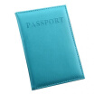 Brown Passport Passport Package Customized LOGO English PU Leather Passport The Retaining Clip