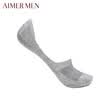 Ai Mu Mr underwear mens thin section 18SS socks enjoy pure color combed cotton short tube invisible socks NS94W053 black 27