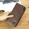 BULLCAPTAIN Men Long Design Quality Fashion Casual Card holder Leather Wallet Mens Purse Zipper Multi-function coin purse Money