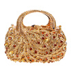 Fawziya Peacock Handle Clutch Purses For Women Evening Bags And Clutches