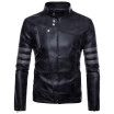 New Motorcycle Leather Jacket Men Business Casual Coat Leather Clothing Men Locomotive Bombing Jacket