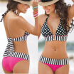 Sexy Women Swimwear Bikini Set Bandeau Push-Up Bra Padded Swimsuit Beachwear