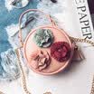 Nuevo bolso redondo pequeño de la primavera de los niños Nuevo bolso femenino lindo de la flor bolso del monedero paquete diagonal simple del hombro