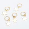 10PC Hair Braided Ring Silver Circle Leaf Clip Hairpin Jewelry Design Dreadlock Hoop Circle Hair Accessories