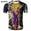 S-XXXXL New Mens Fashion Short-Sleeve T-Shirt Dragon Ball Anime Print T-Shirt Casual Slim Sport T-Shirt Mens Tights