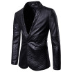 Tide brand business mens fashion leather suit dress mens casual suit mens button wedding party suit