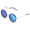 HORIEN Hai Li En female models gold black frame blue film lens coated polarized sunglasses N6324-P25
