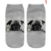 3D Cartoon Animal Dog Printed Socks For Men Women Cute Unisex Ankle Socks