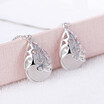 High Quality Water Drop Earrings Vintage Fashion Jewelry Womens Accessories White Gold Plated Mothers Day Gift