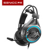 SENICC A6 esports gaming headset computer headset headset LED breathing light passive noise reduction driveless Jedi survival headset eating chicken hea