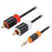 Boehringer PowerSync AV-K2MRCA35M150 35mm stereo video cable 35 stereo head turn 2 RCA