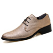 Man Formal Shoes Oxford Pointed Toe Men Dress Business Wedding Shoes gold silver