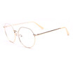 SHAUNA Double Colors Oversize Women Square Metal Glasses Frame Fashion Ladies Clear Yellow Lens Sunglasses