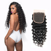 WYF Brazilian Virgin Hair Deep Wave 3 Bundles with Closure Unprocessed Human Virgin Hair