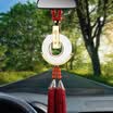 Boliliang BLLP car pendant car decoration ornaments car white jade ornaments safety buckle jade pendant rearview mirror car with Buddha in my heart BL601 green