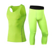 Running Set Sport Suit Fitness T-Shirt 34 Leggings Pant Gym MenS Sportswear