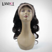 Pre Plucked 360 Full Lace Frontal Closure Indian Body Wave Virgin Human Hair Closures With Baby Hair Adjustable Strap 225"x4"x2"