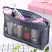 Maybelline travel large capacity portable portable bath bag female waterproof transparent mesh cosmetic bag wash bag random color