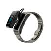 Huawei bracelet B5 Bluetooth headset smart bracelet heart rate monitoring color screen touch pressure monitoring Android IOS universal sports bracelet fashion version of titanium gray