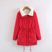 2018 winter new womens large size long parkas cotton-padded coat