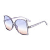 SHAUNA Oversize Women Butterfly Sunglasses Fashion Glittery Frame Ladies Candy Color Gradient Sun Glasses UV400