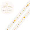 Kinbor hand book&paper tape 5mm7mhand book sticker foundation fine section tape golden leaves DTB64307