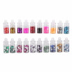 20 Colors Nail Art Stickers Sequins Heart Hexagon Shape Crystal Glitter Powder Manicure Set Nail DIY Tool