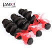 8A Cambodian Virgin Hair Loose Wave Natural Black Unprocessed Human Hair Weave 4 Bundles Cambodian Curly Wavy Remy Hair Extensions