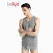 INTERIGHT Mens Cotton Round Neck Short Sleeve T-Shirt 3 Pieces Black&White Gray L
