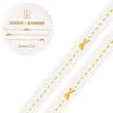 Kinbor hand book&paper tape 5mm7mhand book sticker foundation fine section tape golden leaves DTB64307