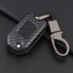 Huashi Honda key case Honda Accord New Civic Jed URV Fit XRV Crown Road CRV Binzhi Feng Fan Ling car key bag cover all black section - H section folding three keys
