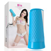 Wolkamo aircraft cup male masturbation adult sex toys charge vibration intelligent remote interactive inverted mode BIU upgrade blue color