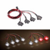 RC LED Lamp 4pcs RC Car Multi-Function Square LED Light with Lampshade for 110 RC Crawler Car HSP REDCAT Axial SCX10 Traxxas TRX-