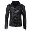 NEW Brand Men Motorcycle Leather Jacket Men Jaqueta De Couro Masculina Mens Leather Jackets Zip PU Leather Coats