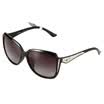 HORIEN Haili En female models black frame gray lens gradient polarized sunglasses N6308-P06