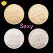 2018 New GoldSilver Russian Sexy girl Coin Luck Collection Arts Gifts Commemorative