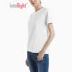 INTERIGHT short-sleeved T-shirt female summer new round neck wild basic cotton T-shirt white M