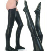 Womens Hip-high Faux Leather Stockings